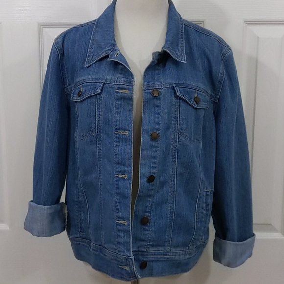 Jones New York Jackets & Blazers - Jones New York retro blue jean jacket size l